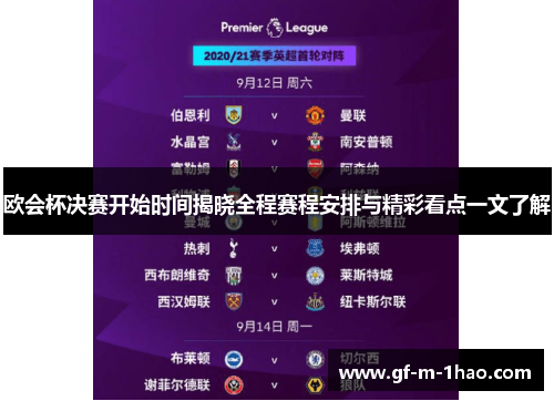 欧会杯决赛开始时间揭晓全程赛程安排与精彩看点一文了解